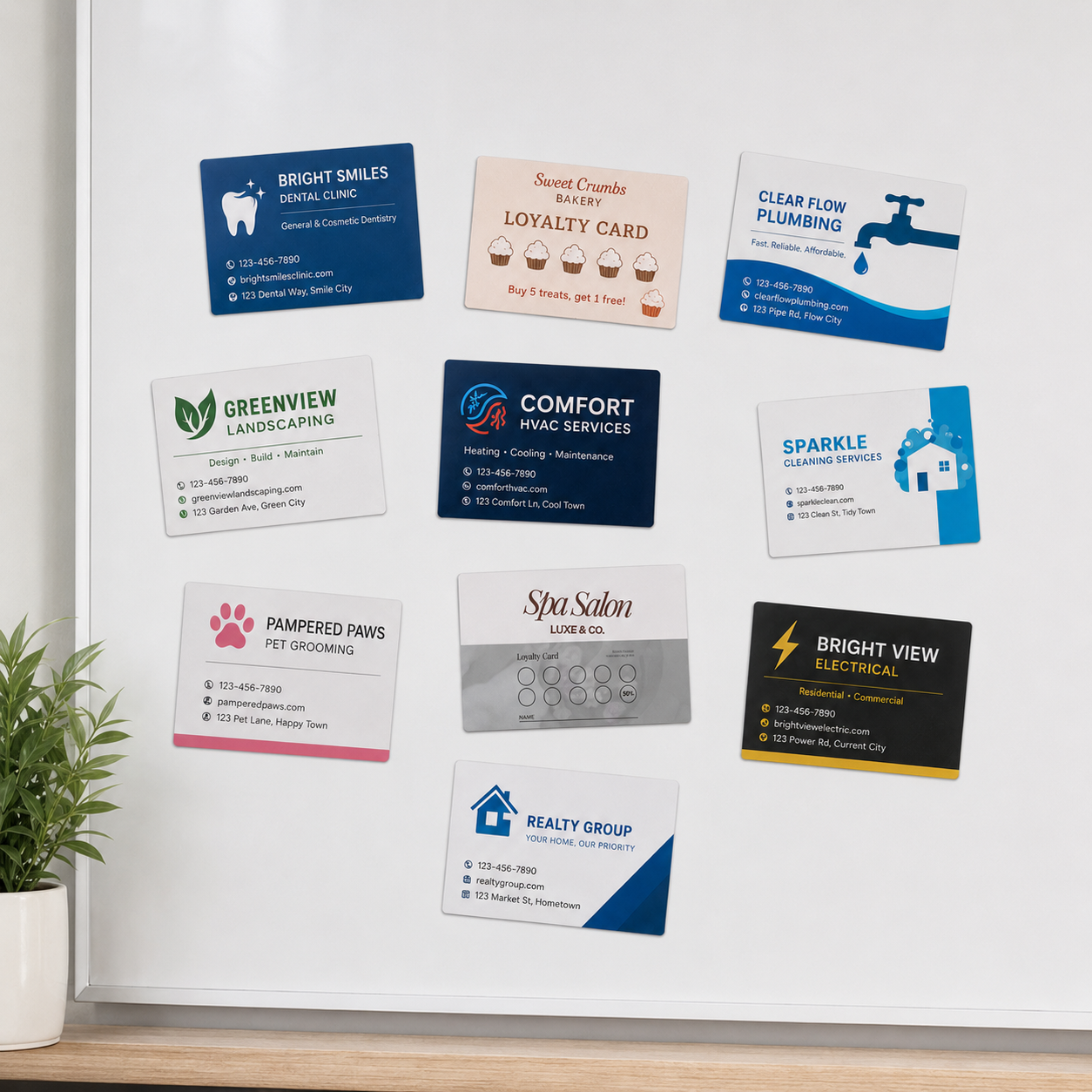 Custom Business Card Magnets | Flexible Magnetic Business Cards