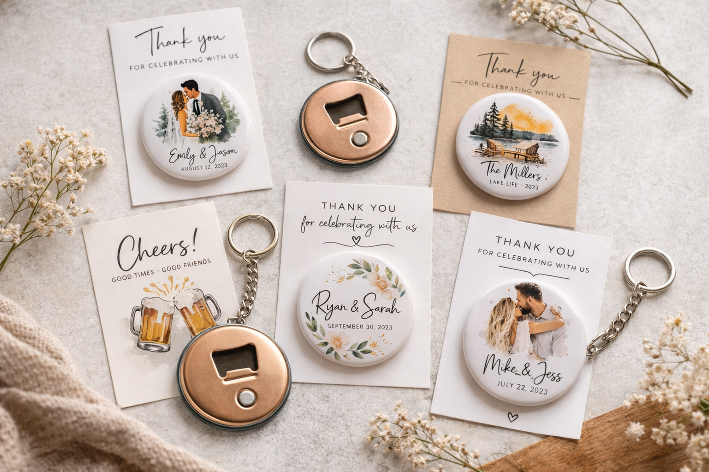 58mm Bottle Opener Keychain – Custom, Personalized for Any Occasion