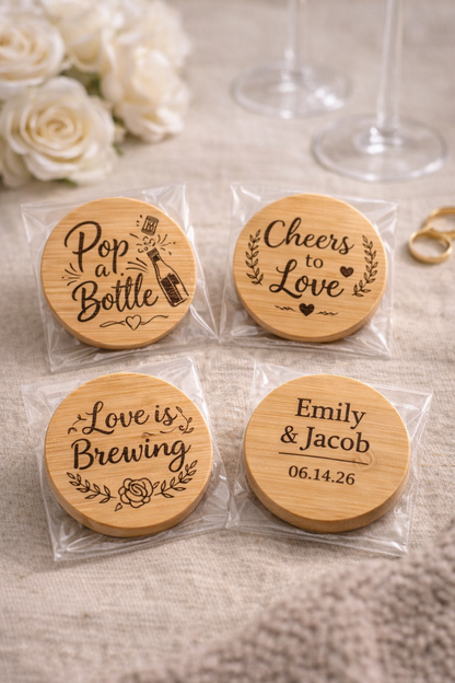 Custom Engraved Wooden Magnetic Bottle Opener