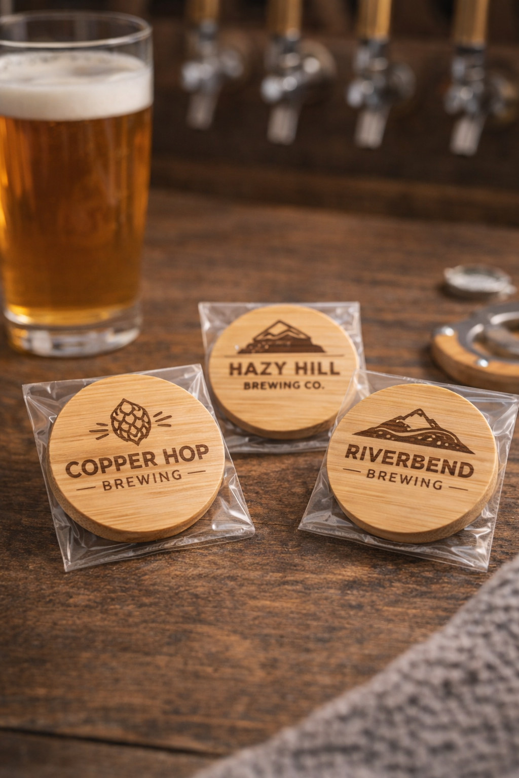 Custom Engraved Wooden Magnetic Bottle Opener