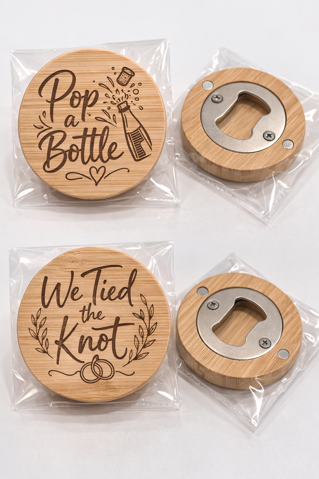 Custom Engraved Wooden Magnetic Bottle Opener