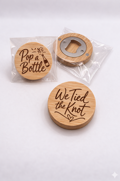 Custom Engraved Wooden Magnetic Bottle Opener