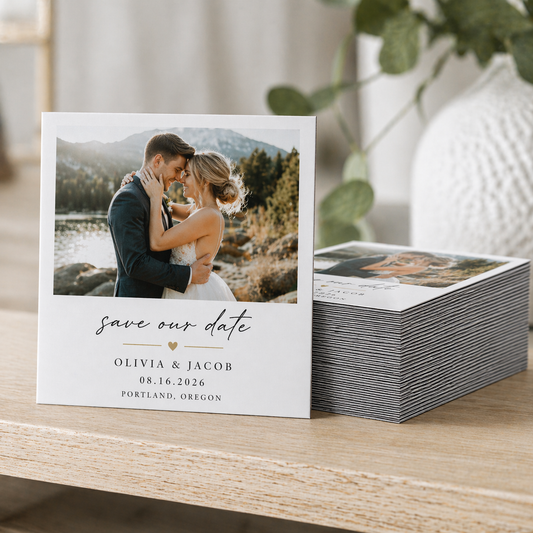 Custom Save the Date Magnets | Wedding Invites | Made in Canada