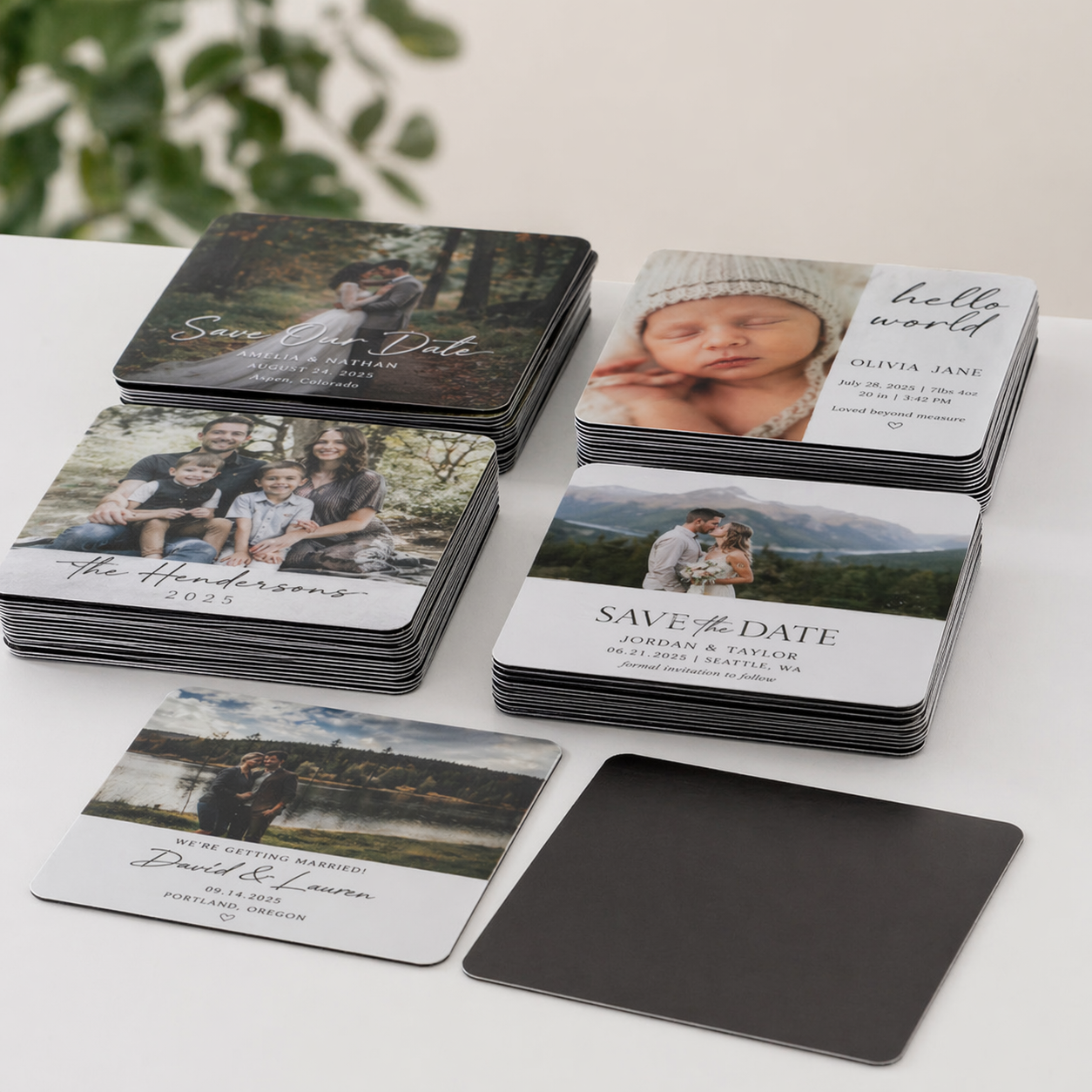 Custom Save the Date Magnets | Wedding Invites | Made in Canada