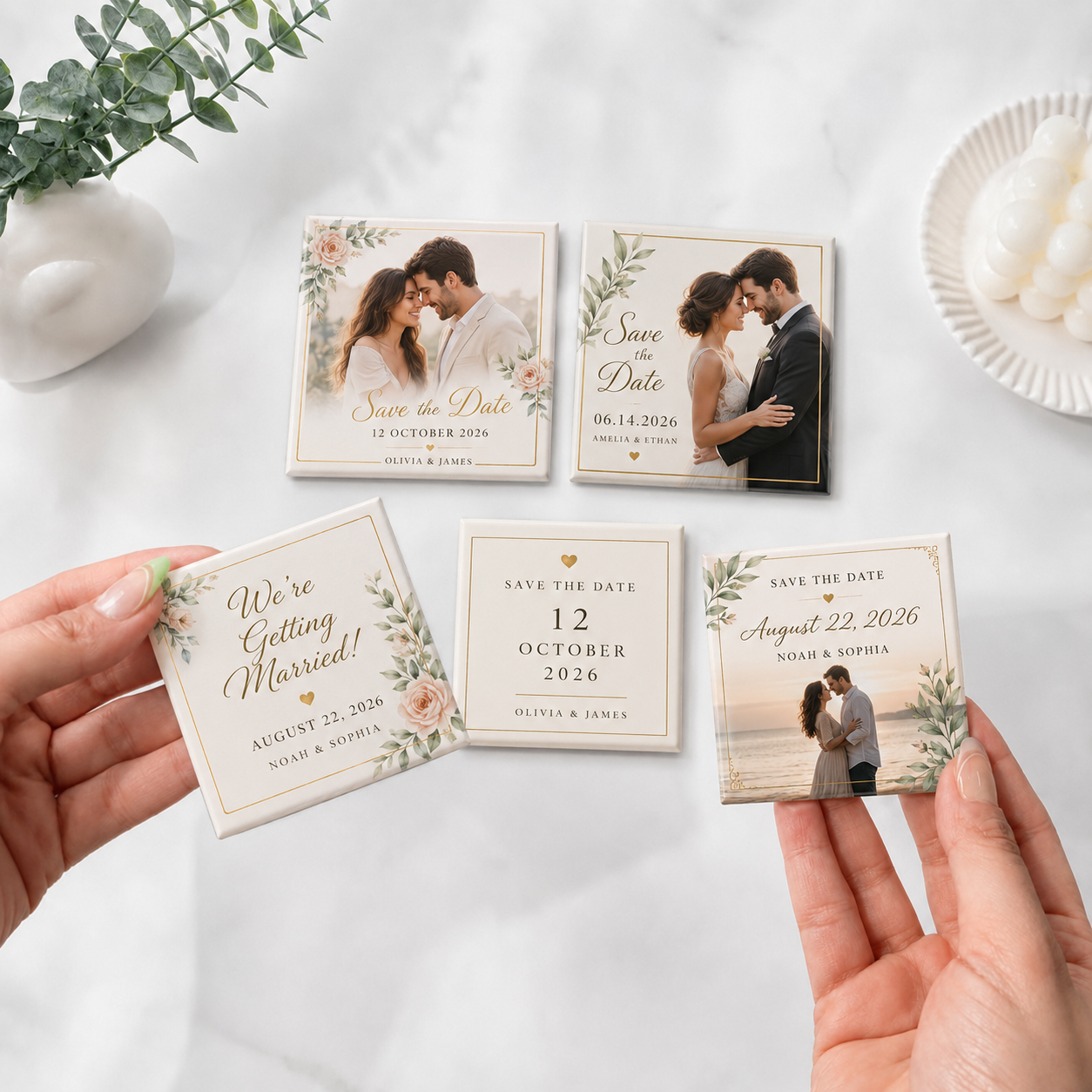Save The Date Magnets | Custom Wedding Favours Magnets