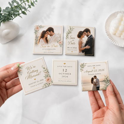 Save The Date Magnets | Custom Wedding Favours Magnets