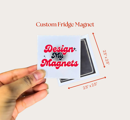 Custom Square Button Magnets (2.5") – Personalized Photo Magnets
