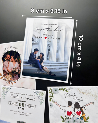 Custom Save the Date Magnets | Wedding Invites | Made in Canada