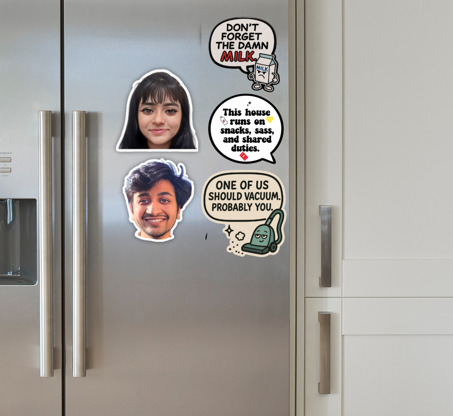 Reminder Bubble Magnet Set – Customizable Text & Photo Option