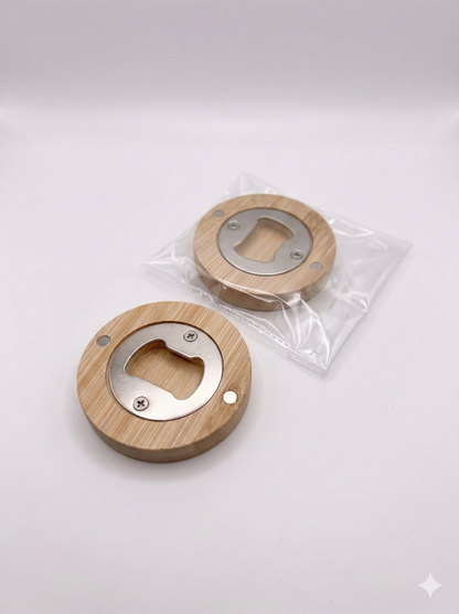 Custom Engraved Wooden Magnetic Bottle Opener