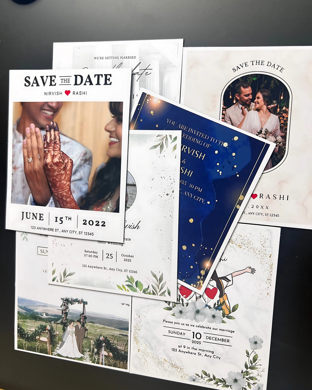 Custom Save the Date Magnets | Wedding Invites | Made in Canada