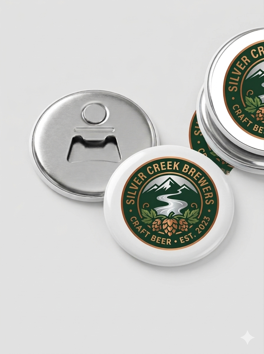 58mm Magnetic Bottle Opener – Custom, Personalized for Any Occasion