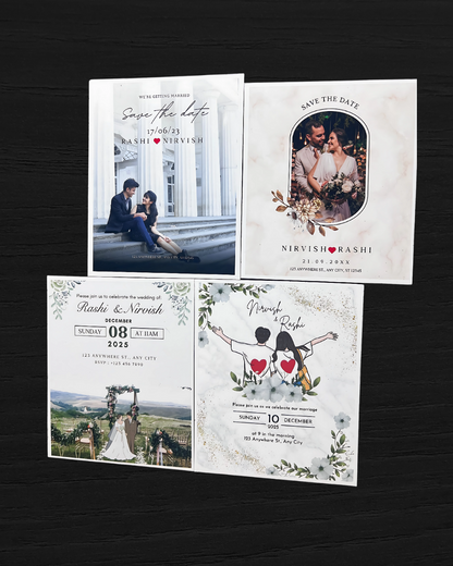 Custom Save the Date Magnets | Wedding Invites | Made in Canada
