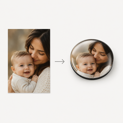 Custom Glass Photo Magnets | Glass Cabochon Fridge Magnets