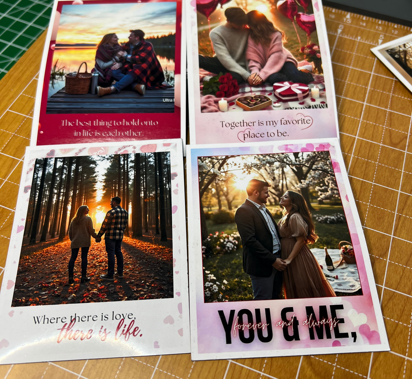 Personalized Couples Photo Fridge Magnets – Custom Anniversary Gifts
