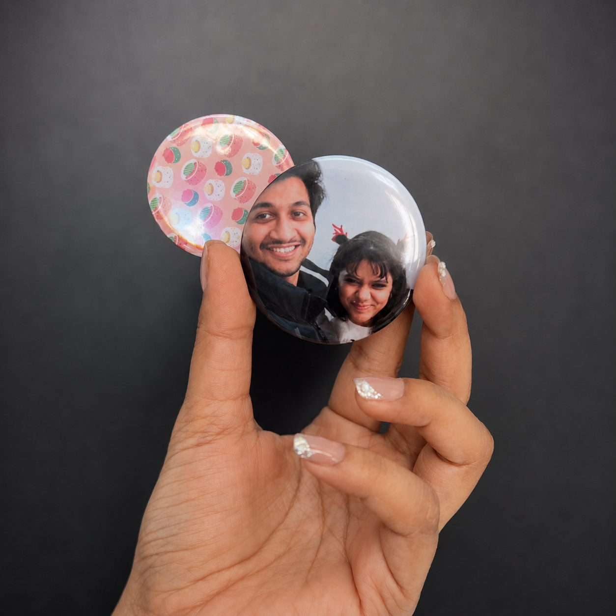 Custom Round Photo Magnets | Personalized Round Fridge Magnets | 58 mm
