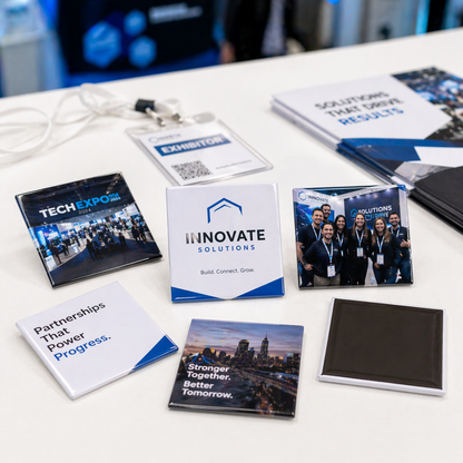 Custom Square Button Magnets (2.5") – Personalized Photo Magnets