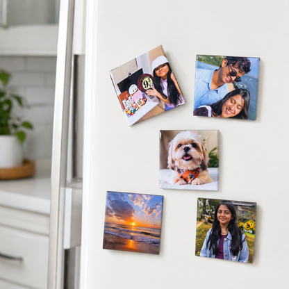 Custom Square Button Magnets (2.5") – Personalized Photo Magnets