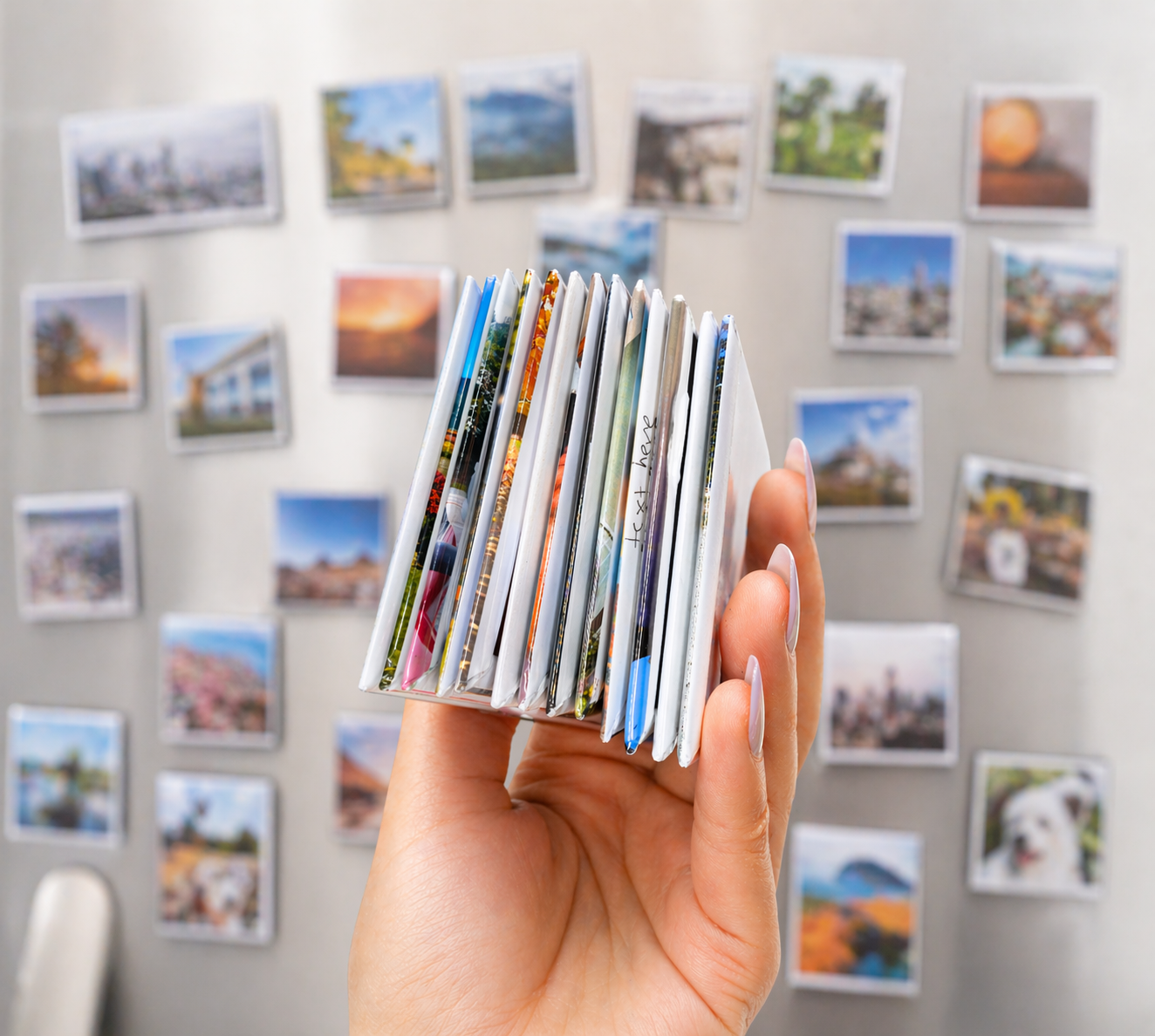 Custom Square Button Magnets (2.5") – Personalized Photo Magnets