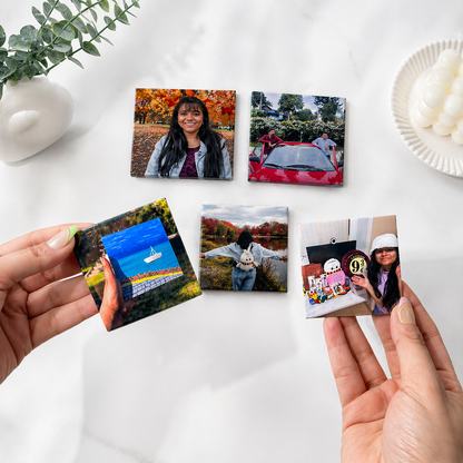 Custom Square Button Magnets (2.5") – Personalized Photo Magnets