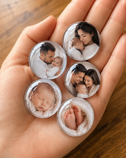 Custom Glass Photo Magnets | Glass Cabochon Fridge Magnets