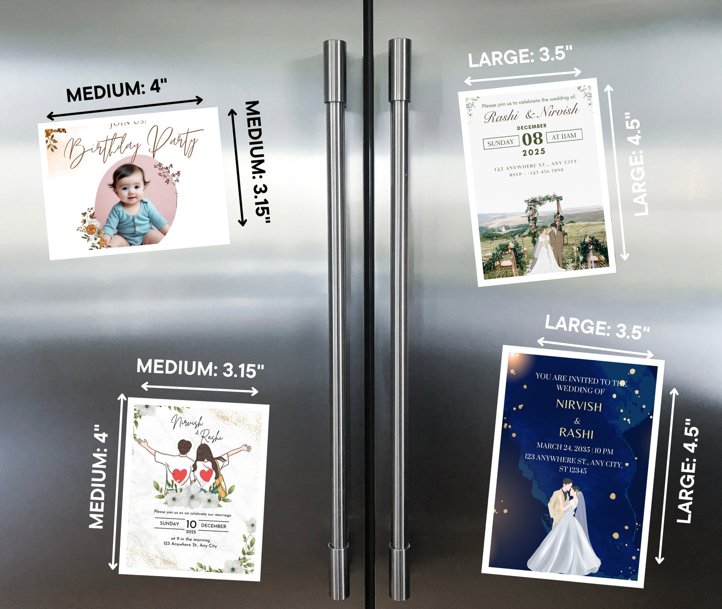 Custom Save the Date Magnets | Wedding Invites | Made in Canada