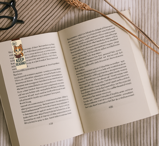 Cat Magnetic Bookmark – “Keep Reading” | Cute Gift for Book Lovers & Cat Fans