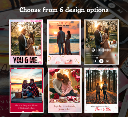 Personalized Couples Photo Fridge Magnets – Custom Anniversary Gifts