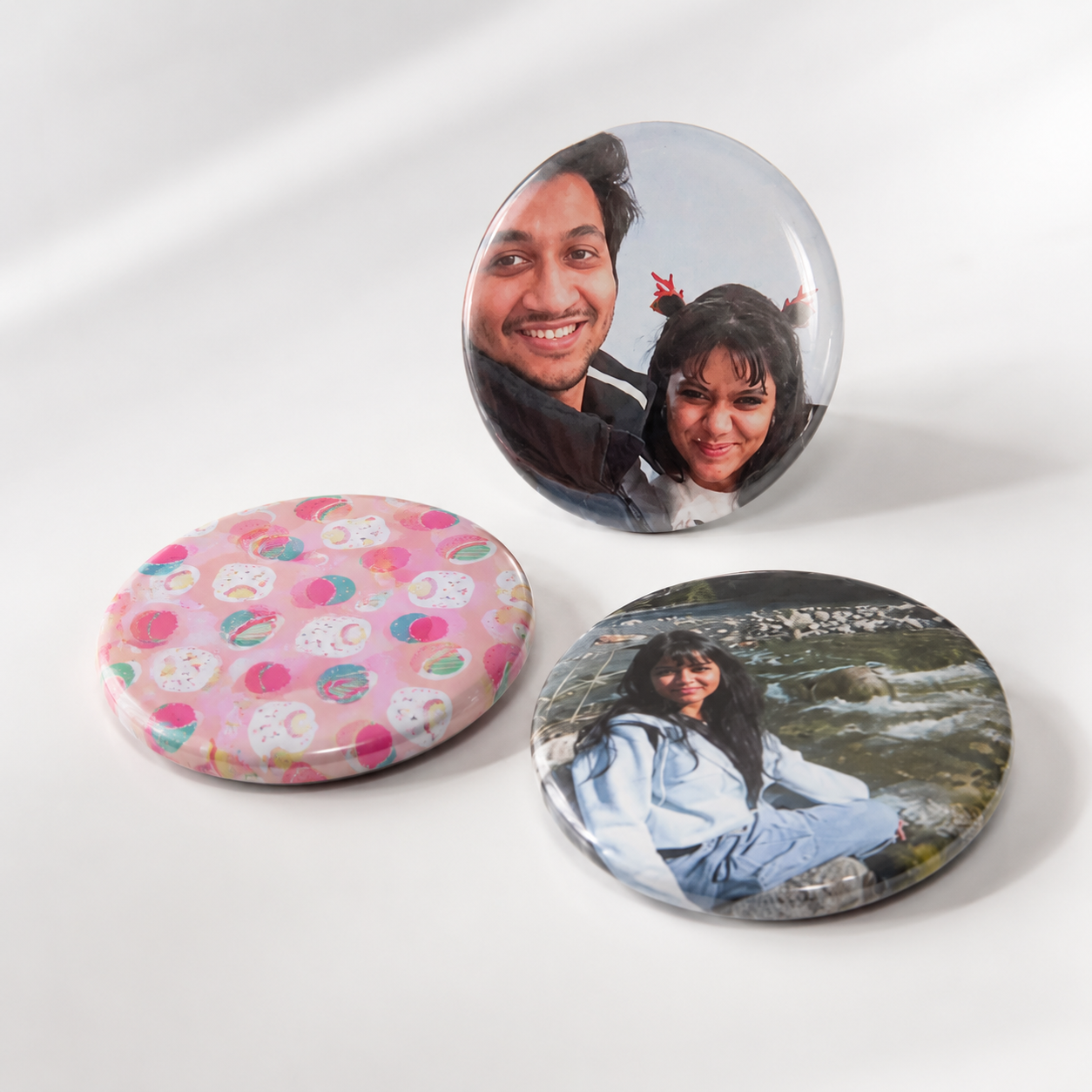 Custom Round Photo Magnets | Personalized Round Fridge Magnets | 58 mm