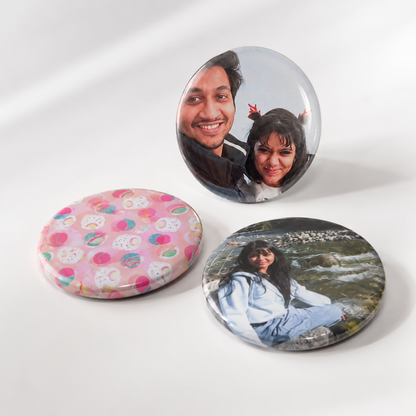 Custom Round Photo Magnets | Personalized Round Fridge Magnets | 58 mm