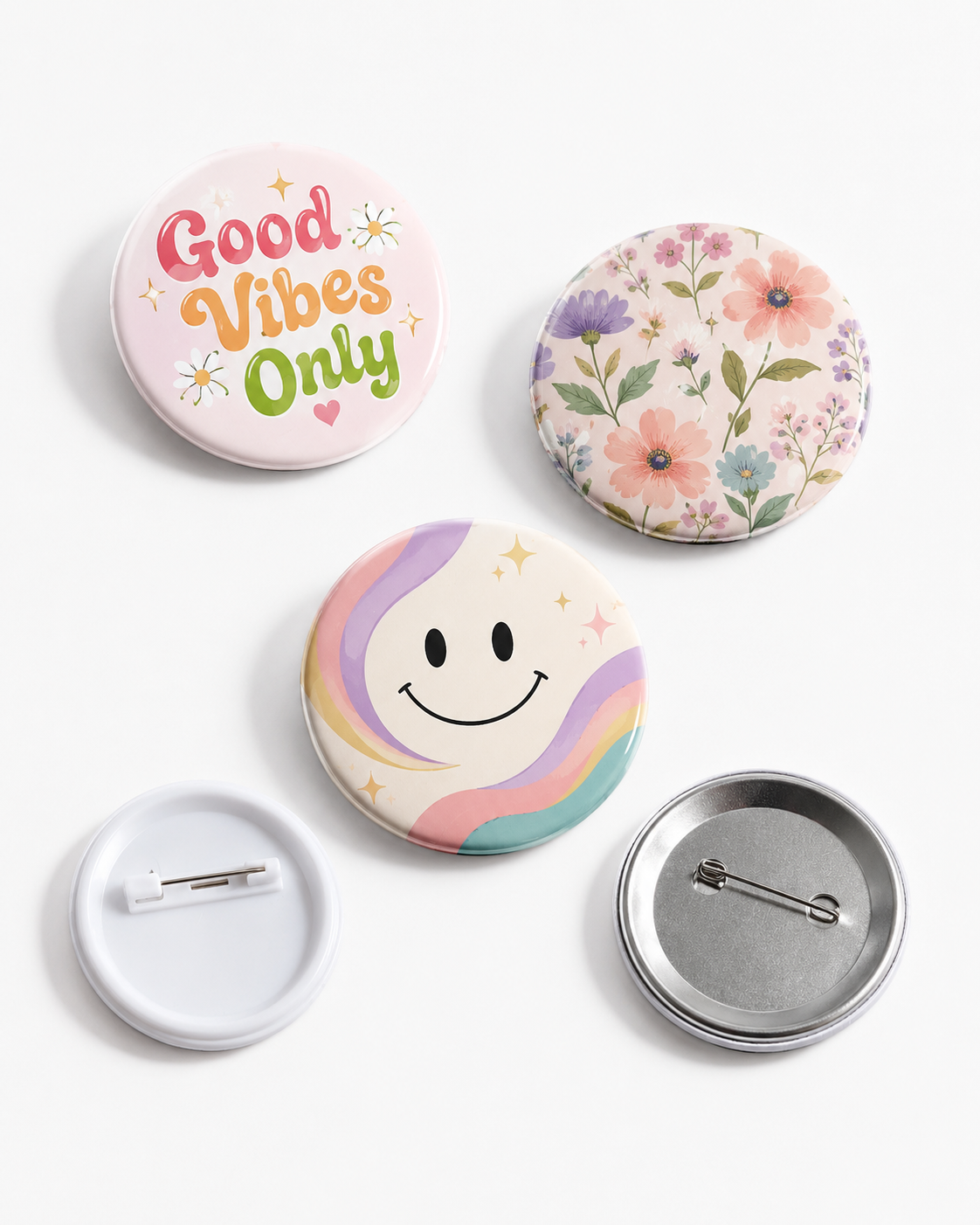 Custom 58mm Pin Badges - Wear What You Love
