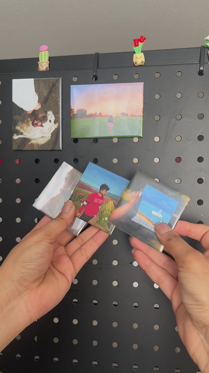 Custom Square Button Magnets (2.5") – Personalized Photo Magnets